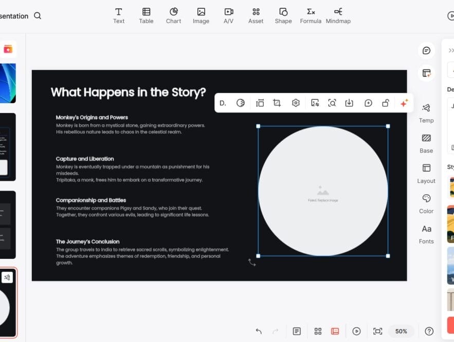 Business Legions Presenti AI template Monkey Magic