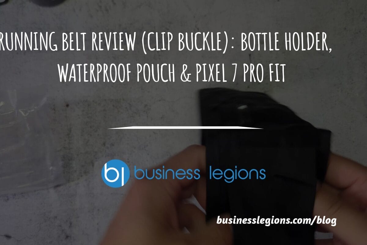 NEW RUNNING BELT ON TEST: FIRST IMPRESSIONS AND HONEST THOUGHTS