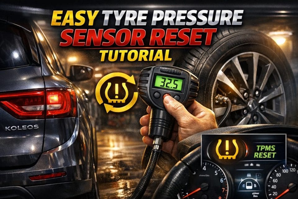 EASY TYRE PRESSURE SENSOR RESET TUTORIAL | RENAULT KOLEOS & SIMILAR CARS
