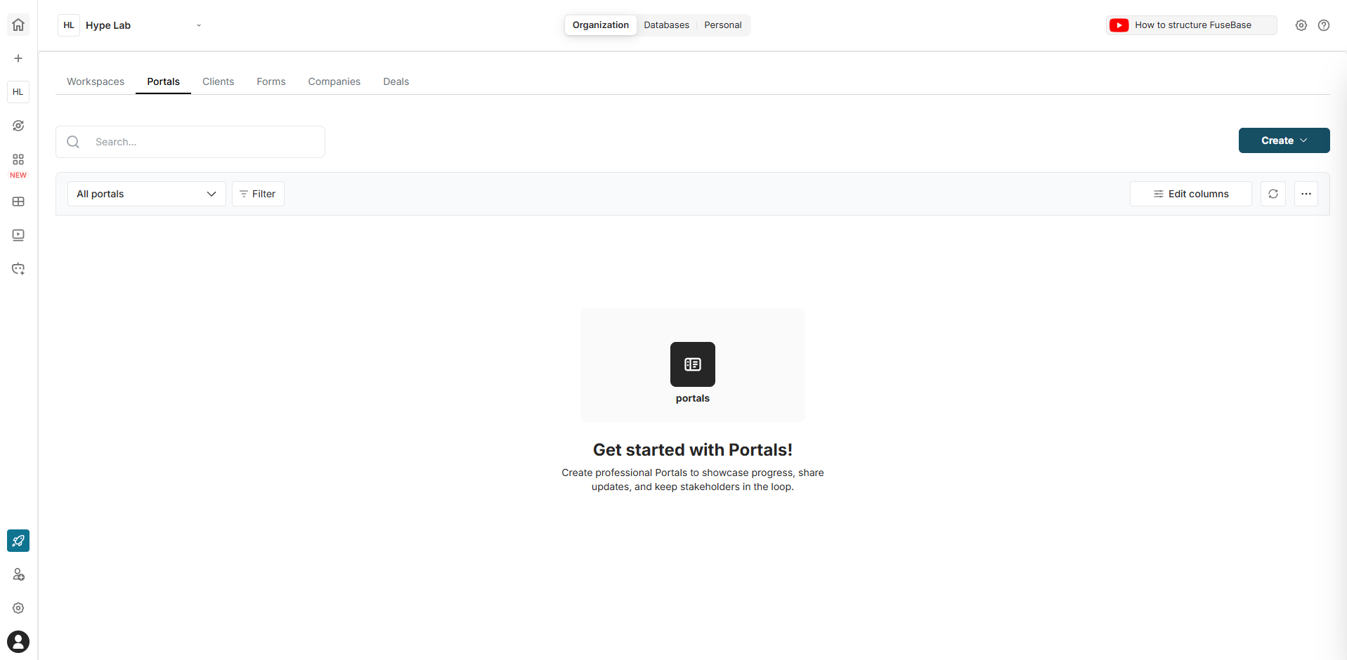 Business Legions Fusebase website