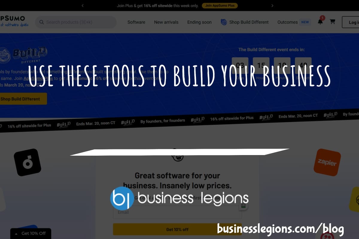USE THESE TOOLS TO BUILD YOUR BUSINESS