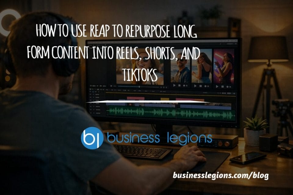 USING REAP FOR VIDEO CLIPS