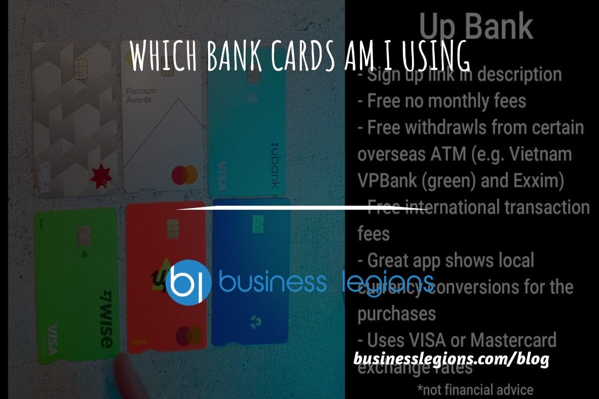 BANK SAVINGS AND CREDIT CARDS TO USE WHILST IN AUSTRALIA OR OVERSEAS